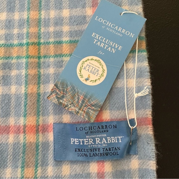 Locharron of Scotland 100% Lambswool Beatrix Potter Tartan Scarf READ - Picture 6 of 9